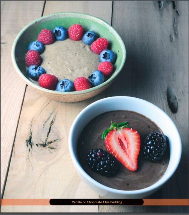 Vanilla or Chocolate Chia Pudding